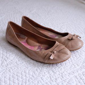 Born beige bow-tie ballet flats